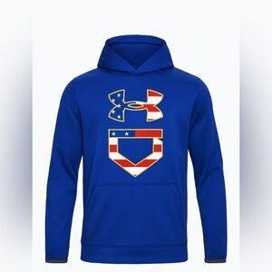 Under Armour boys Patriotic Blue Sweater